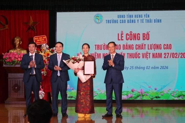 Ngày 27/2/2026, TS. Nguyễn Thị Dung được vinh dự trao tặng Huân chương lao động hạng 2.