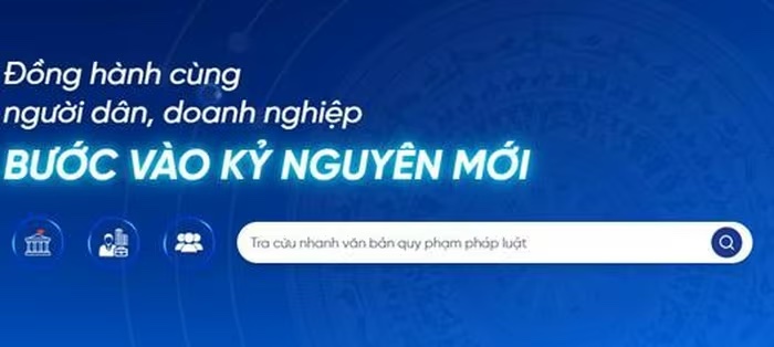 Giao diện Tra cứu văn bản pháp luật.