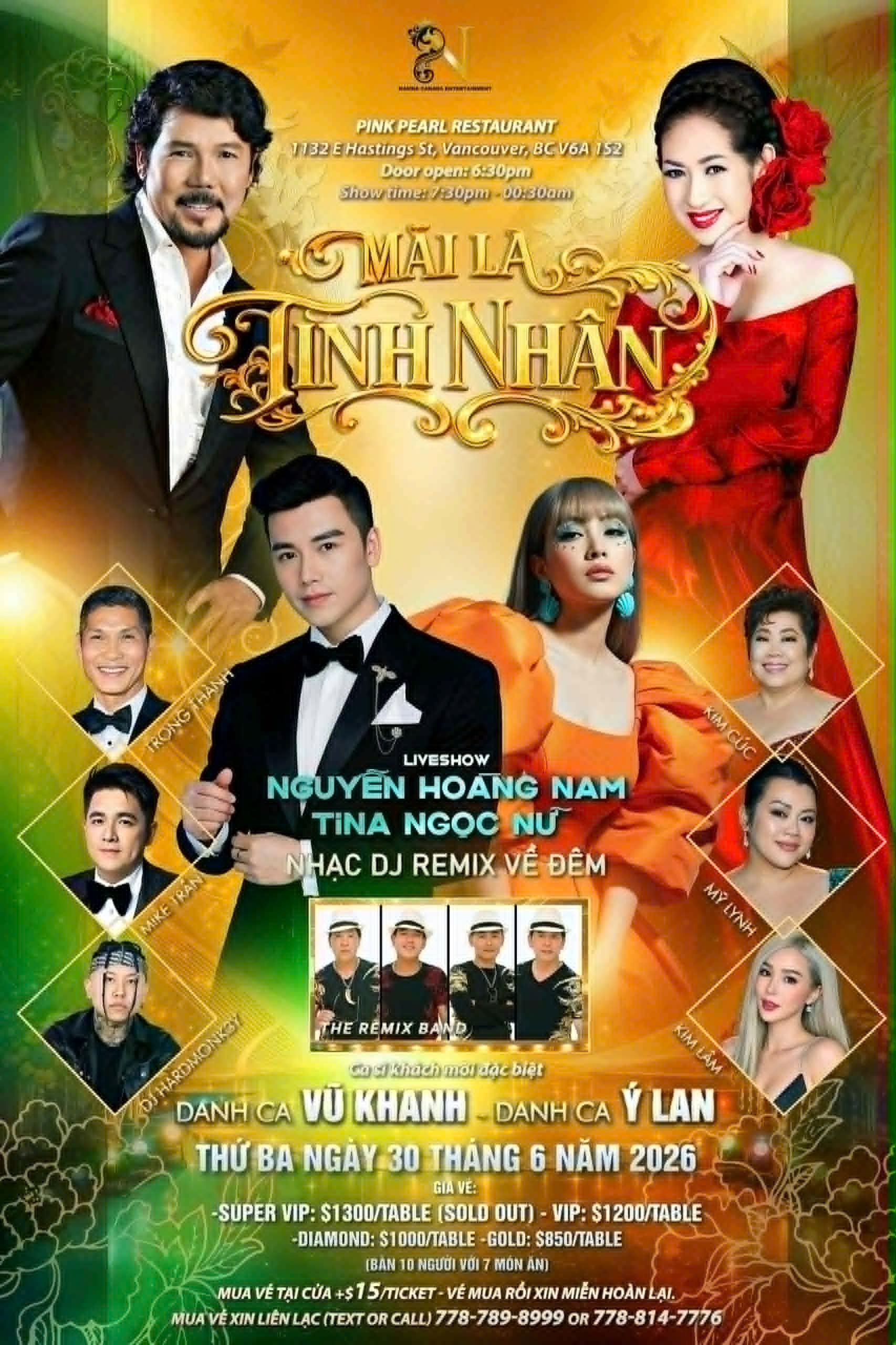 Poster chính thức của live show “ Mãi là tình nhân”.