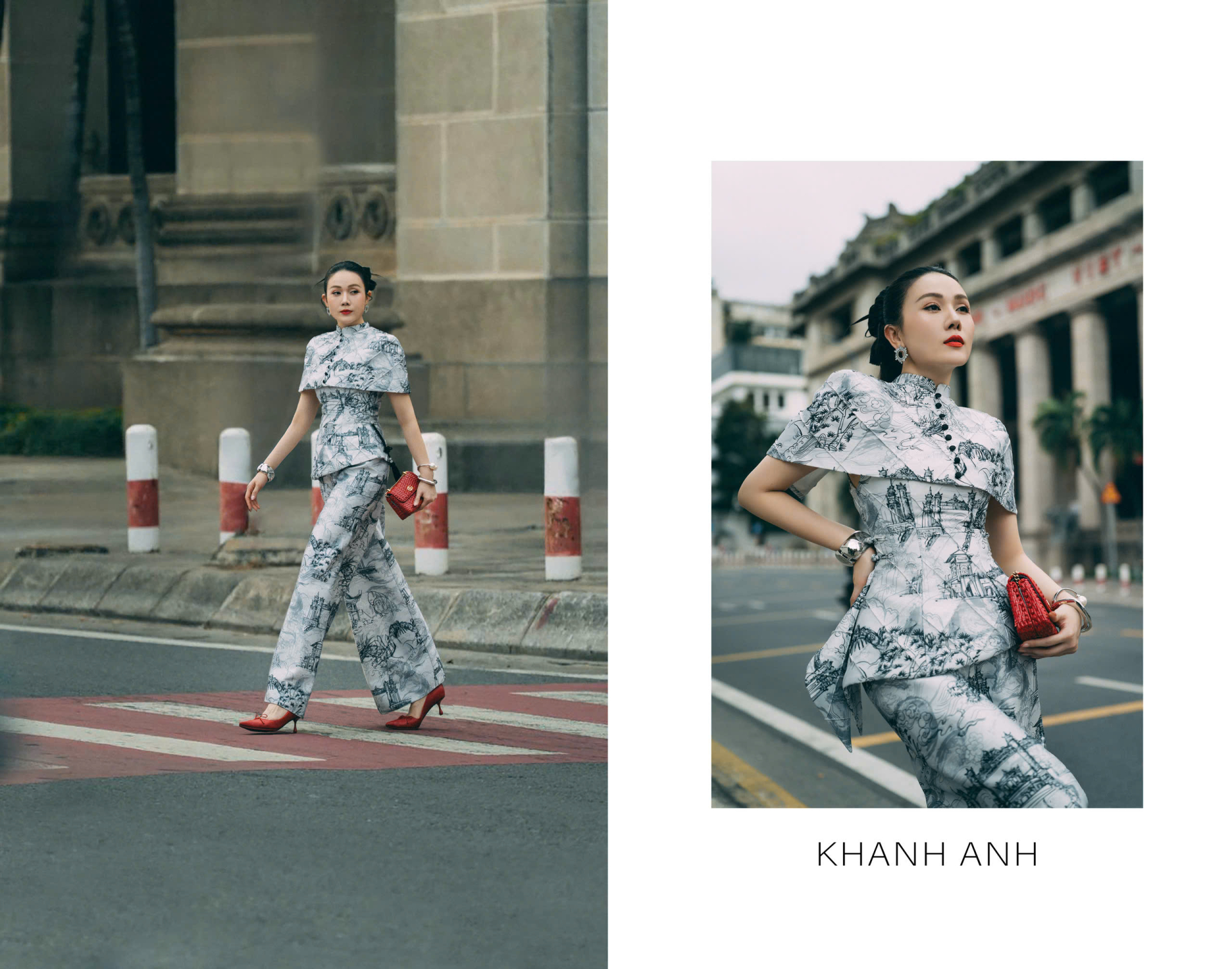 Costume: Keira Tong. Accessories: Gucci - Jimmy Choo. Photography: Nhân Võ. Make up. Artist: Mun Phạm. Hair: Trấn Minh Được