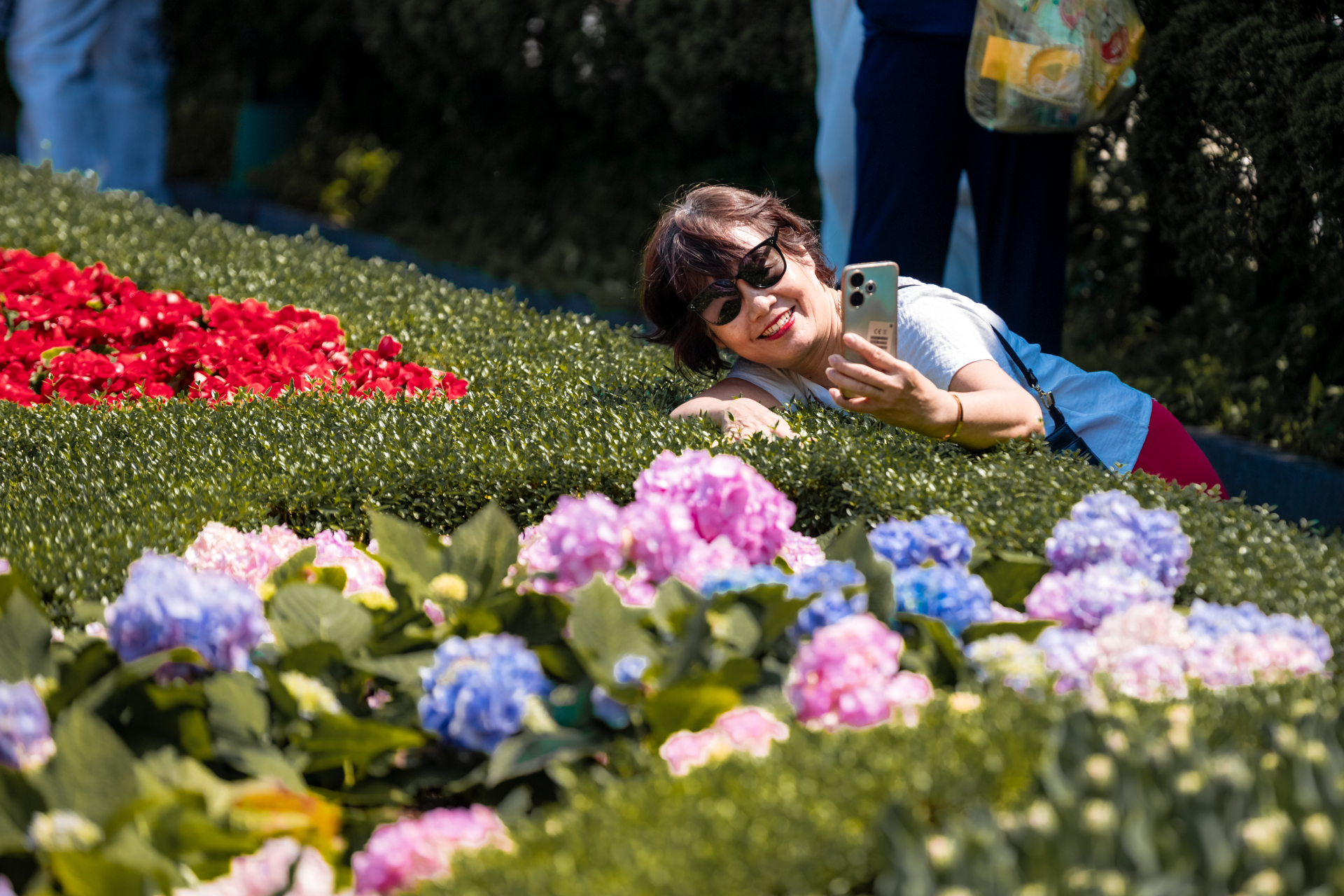 Những tín đồ yêu hoa có thể tìm thấy niềm vui với những tiểu cảnh hoa hồng xinh xắn tại Rosa Garden hay những thảm hoa cẩm tú cầu xinh xắn tại vườn hoa, mang lại cảm giác thư thái đối lập thú vị với sự náo nhiệt của lễ hội. Mỗi tiểu cảnh hoa được chăm chút tỉ mỉ không chỉ là góc check-in tuyệt mỹ mà còn giúp du khách tái tạo năng lượng, tận hưởng trọn vẹn sự lãng mạn của “xứ sở trên mây” trong kỳ nghỉ lễ.