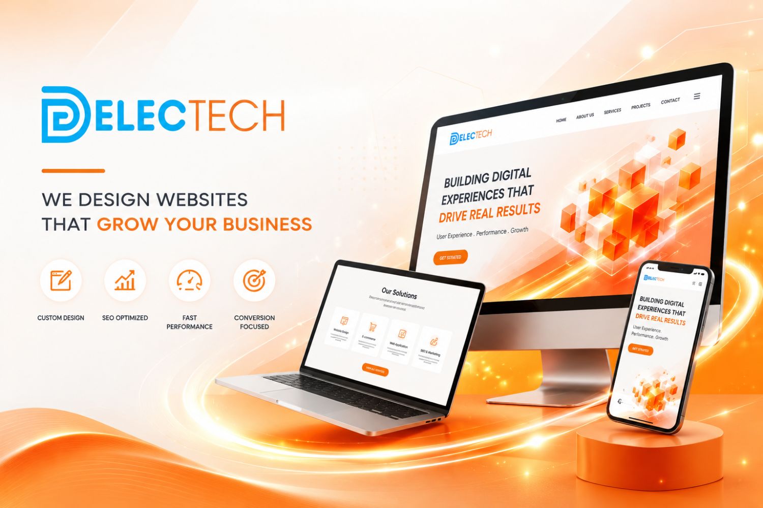 Thiết kế website theo yêu cầu tại Delectech: Khi giao diện đẹp phải đi cùng hiệu quả kinh doanh