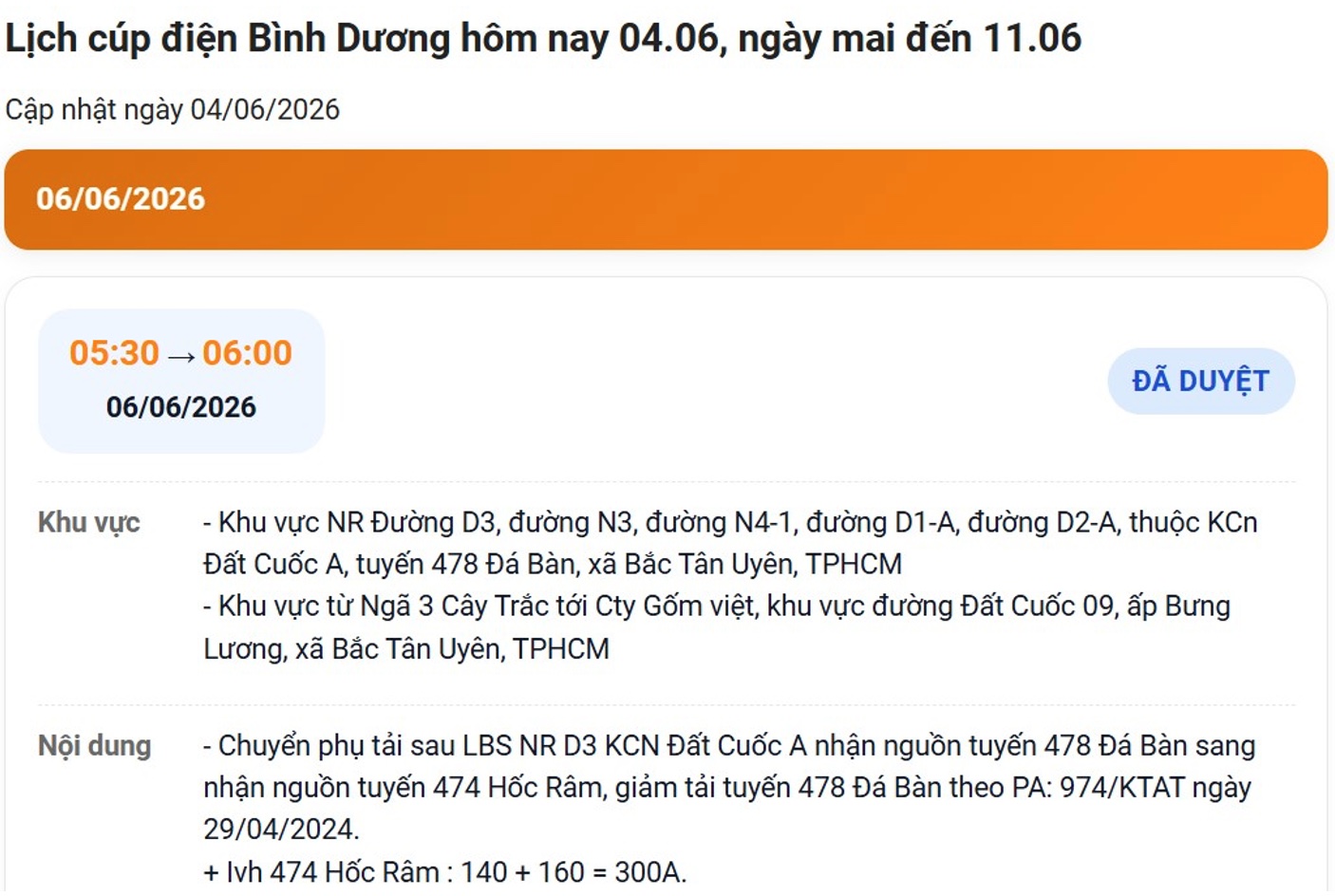 Lichmatdien.net hỗ trợ lọc cả tỉnh/thành phố đã bị sát nhập sang tên mới.