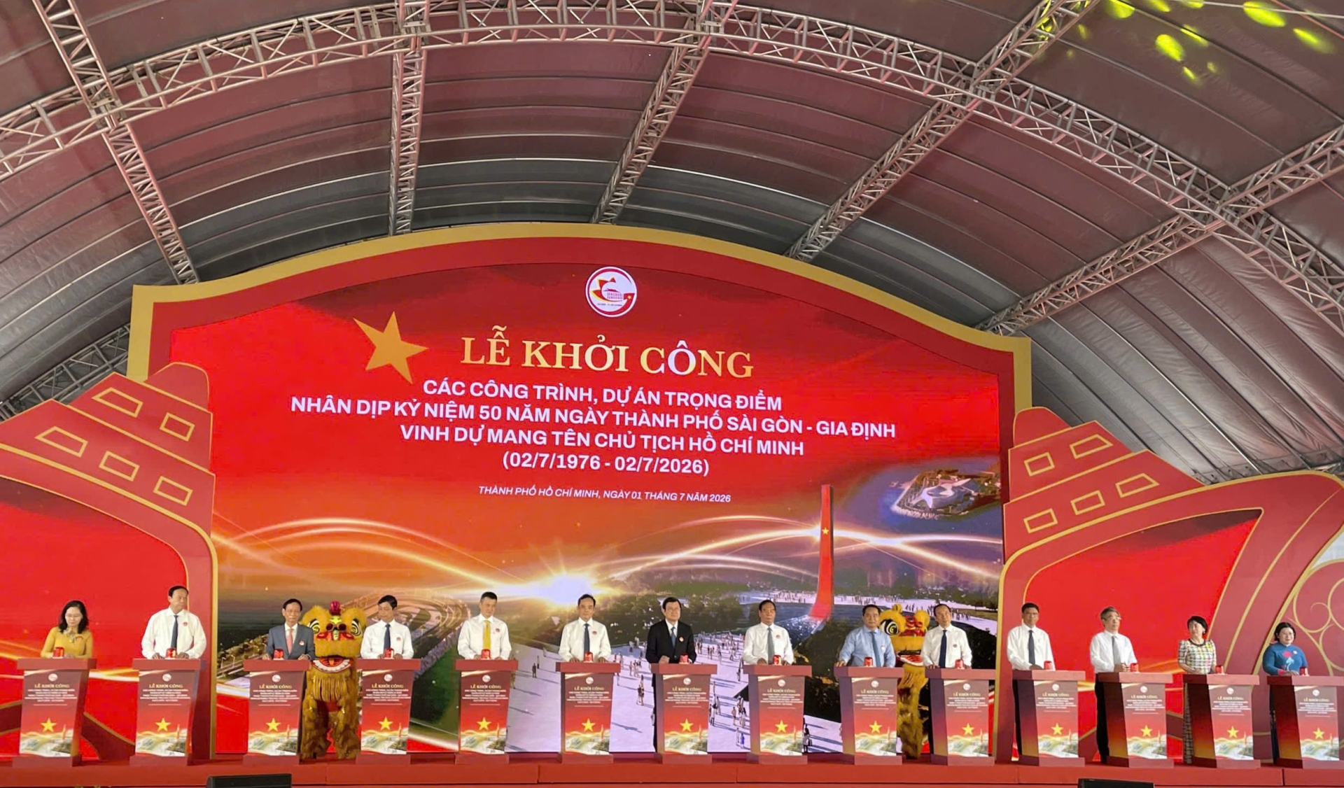 Vingroup đồng loạt triển khai 3 dự án hạ tầng chào mừng kỷ niệm 50 năm ngày thành phố Sài Gòn - Gia Định vinh dự mang tên Chủ tịch Hồ Chí Minh (02/07/1976 - 02/07/2026).