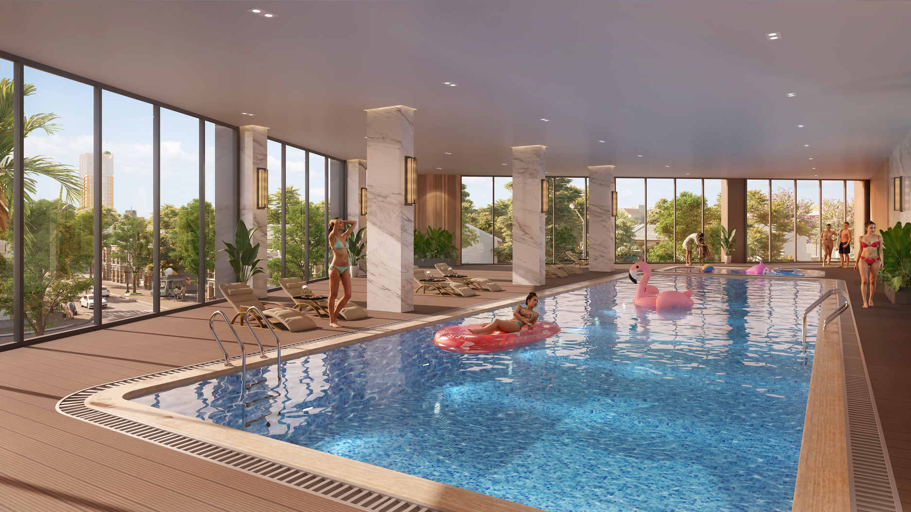 Chủ nhân penthouse hưởng trọn hệ tiện ích nội khu đẳng cấp quốc tế từ các tổ hợp căn hộ. Ảnh minh họa: Sun Property