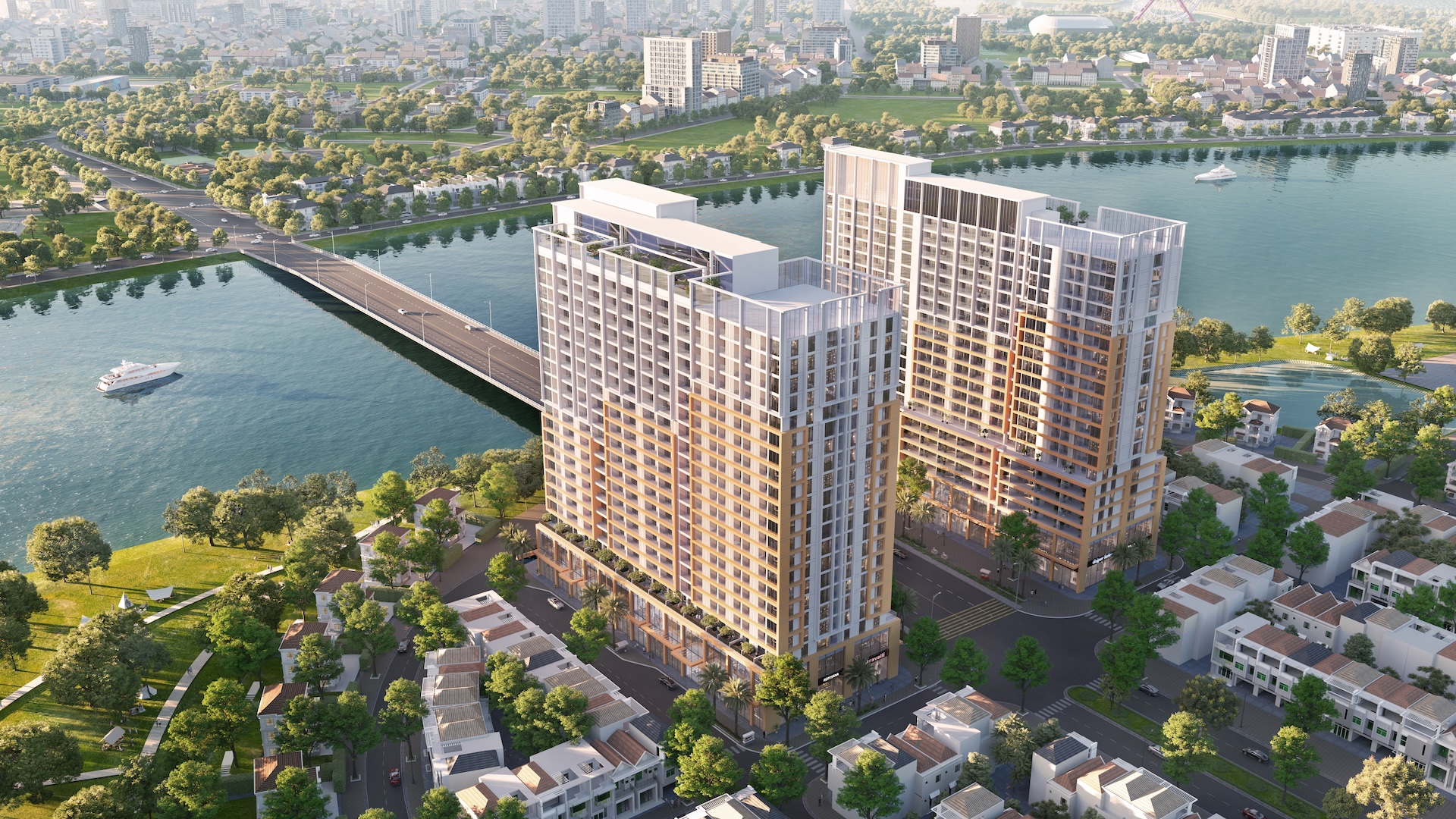 Bộ sưu tập 132 penthouse có tiềm năng cho thuê tốt khi tọa lạc tại tâm điểm an cư mới của Đà Nẵng. Ảnh: Ánh Dương