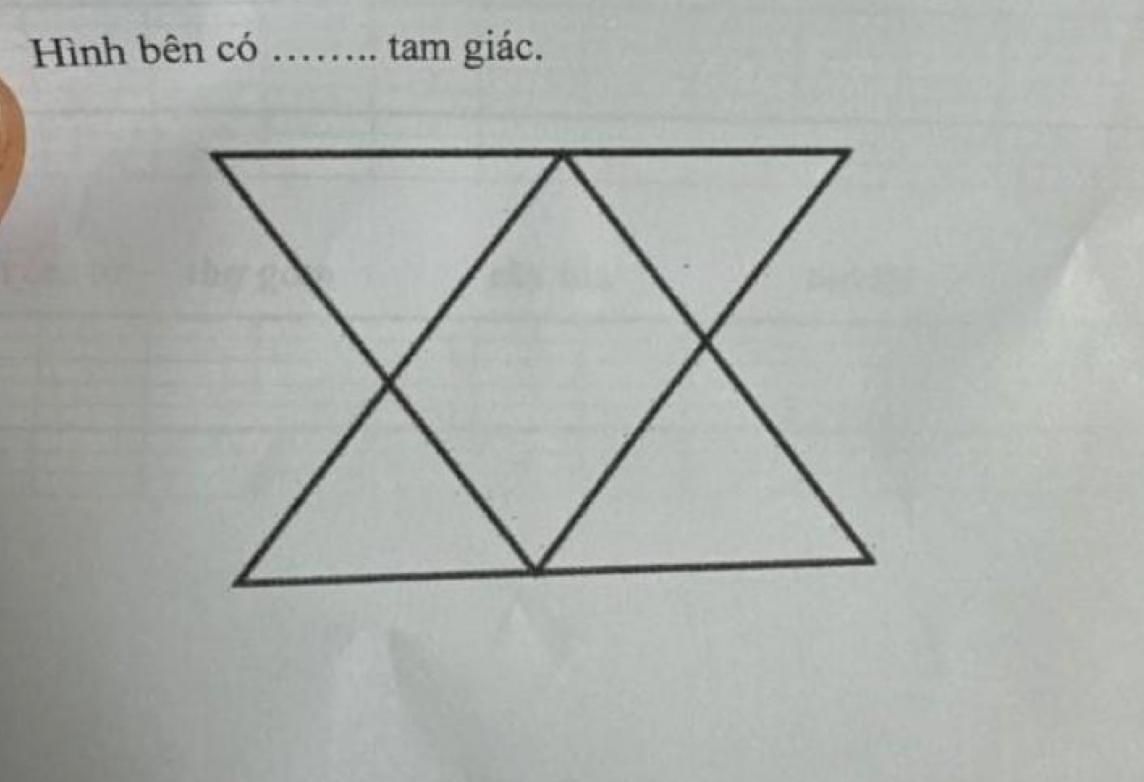 Bạn đếm được bao nhiêu hình tam giác.