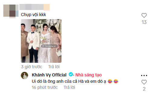 Nữ MC cũng đã nhanh chóng lên tiếng