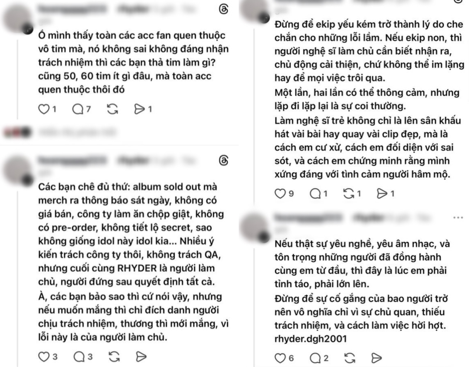 Sự giận dữ nhắm vào RHYDER