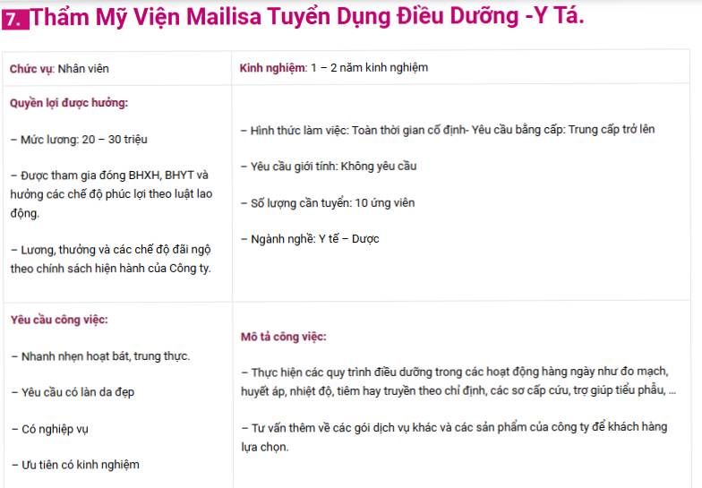 Mailisa trả lương