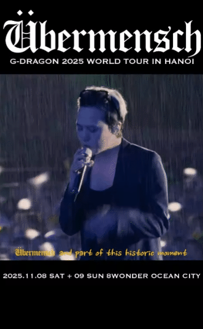 G-DRAGON cứ về Việt Nam là tắm mưa