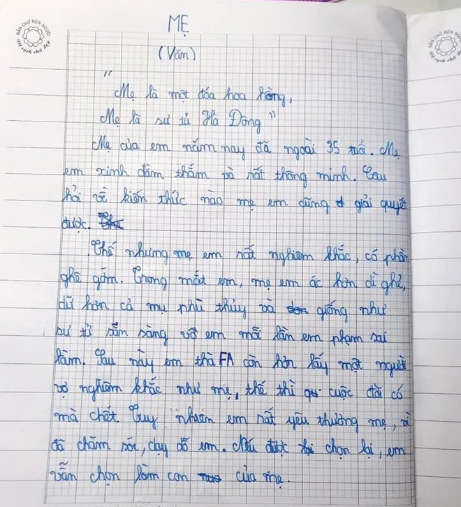 Bài văn tả mẹ siêu cấp bá đạo