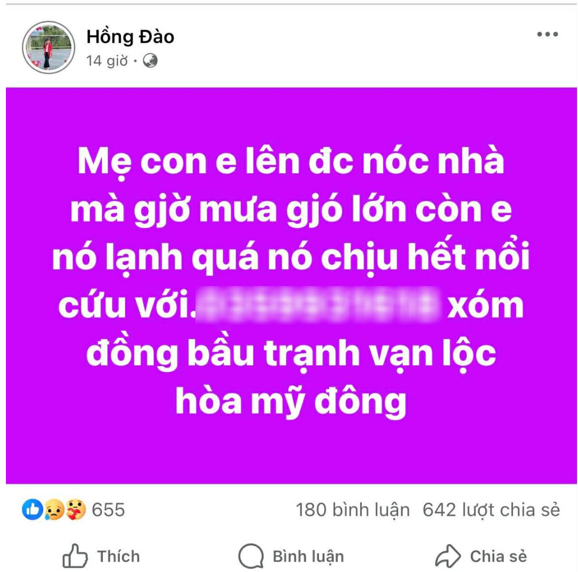 Người chồng cập nhật tình hình mới nhất của mẹ con mắc kẹt trên nóc nhà, cầu cứu xuyên đêm trong lũ dữ ở Đắk Lắk