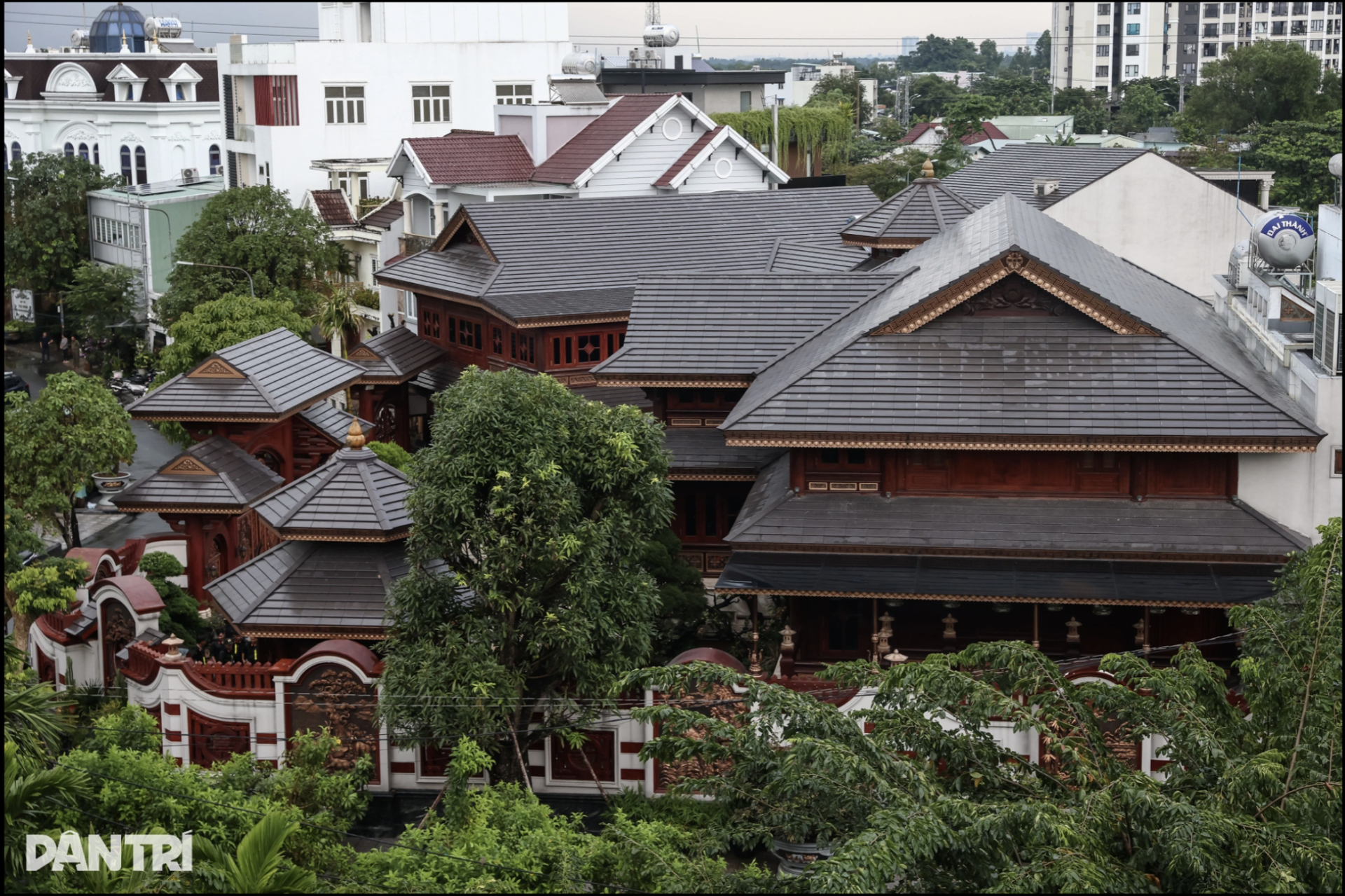 Phong cách đậm chất Á Đông của căn biệt phủ (Ảnh: Dân Trí)