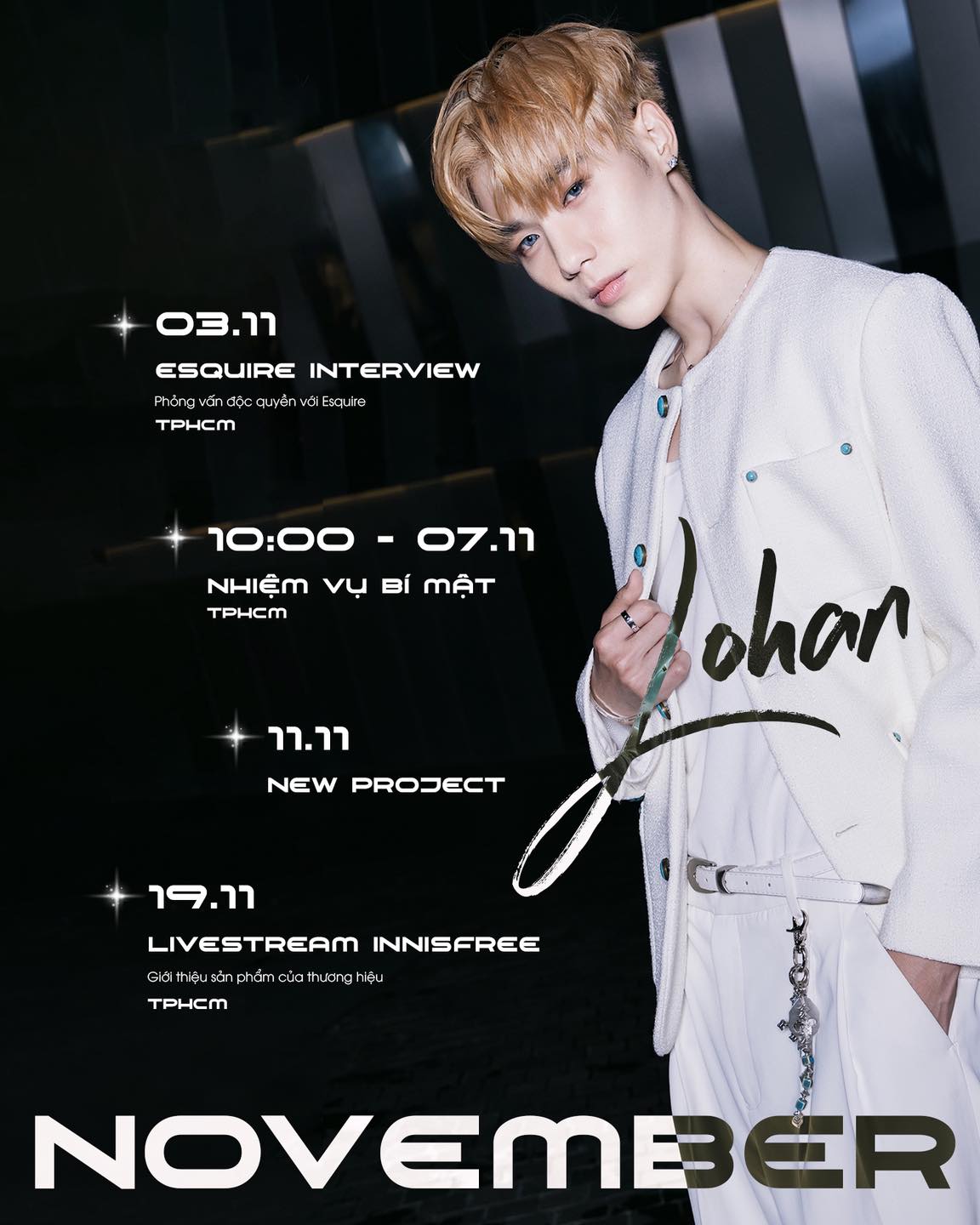 Lohan cũng đắt show tháng 11