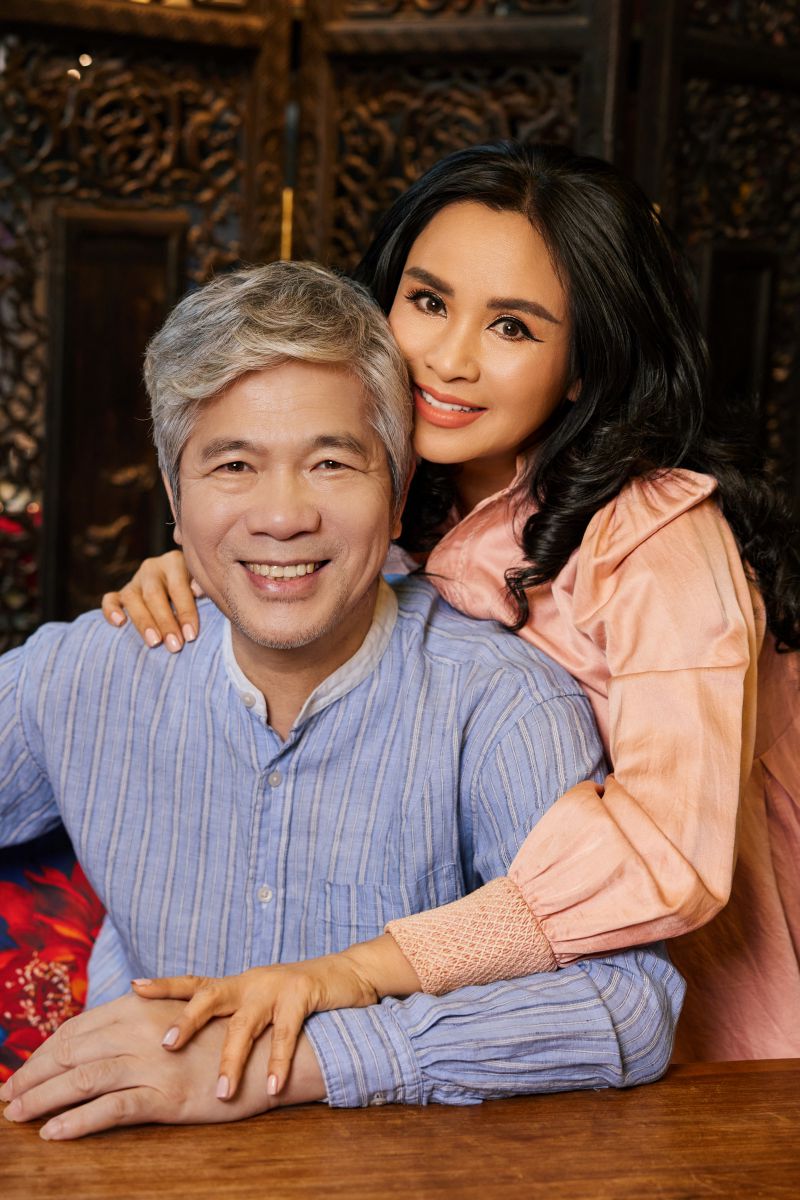 Thanh Lam và chồng - bác sĩ Tiến Hùng 