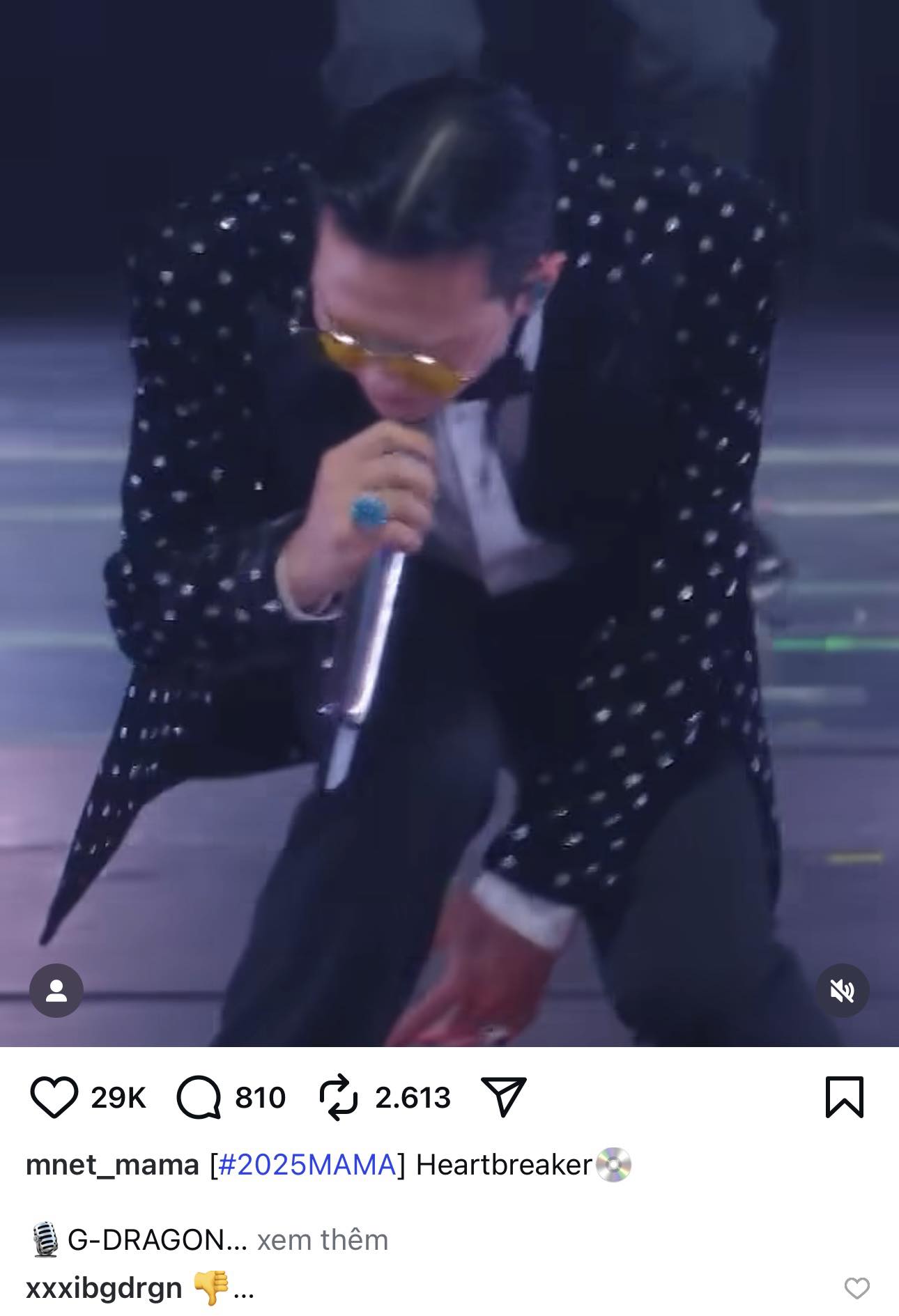 G-DRAGON bày tỏ thái độ với MAMA