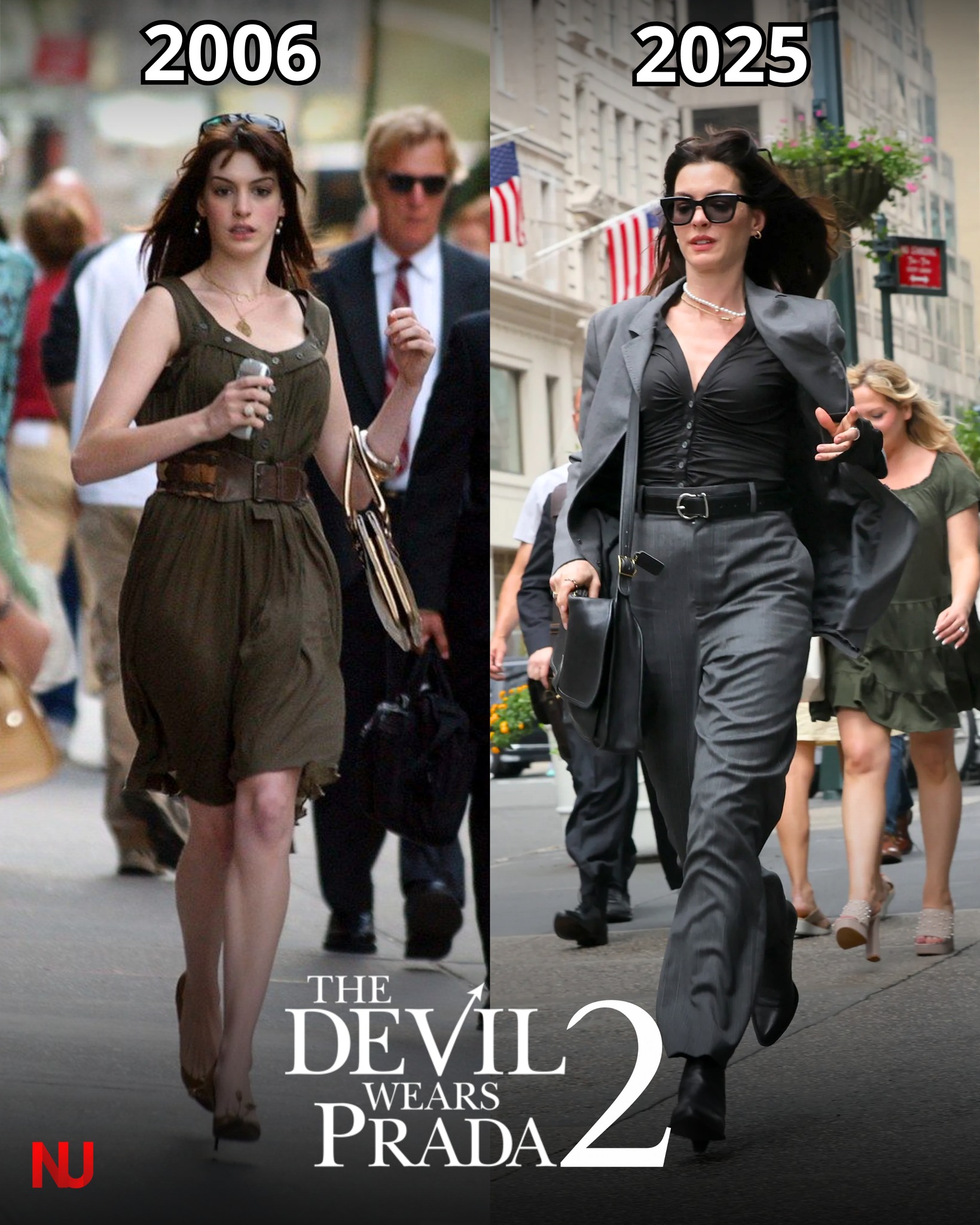 Nếu như các đồng nghiệp cùng thời đều ít nhiều có dấu hiệu lão hóa, Anne Hathaway lại giữ được vẻ ngoài kinh ngạc