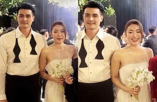 Lần hiếm hoi vợ Vĩnh Thuỵ lộ mặt là trong đám cưới tại Đà Lạt