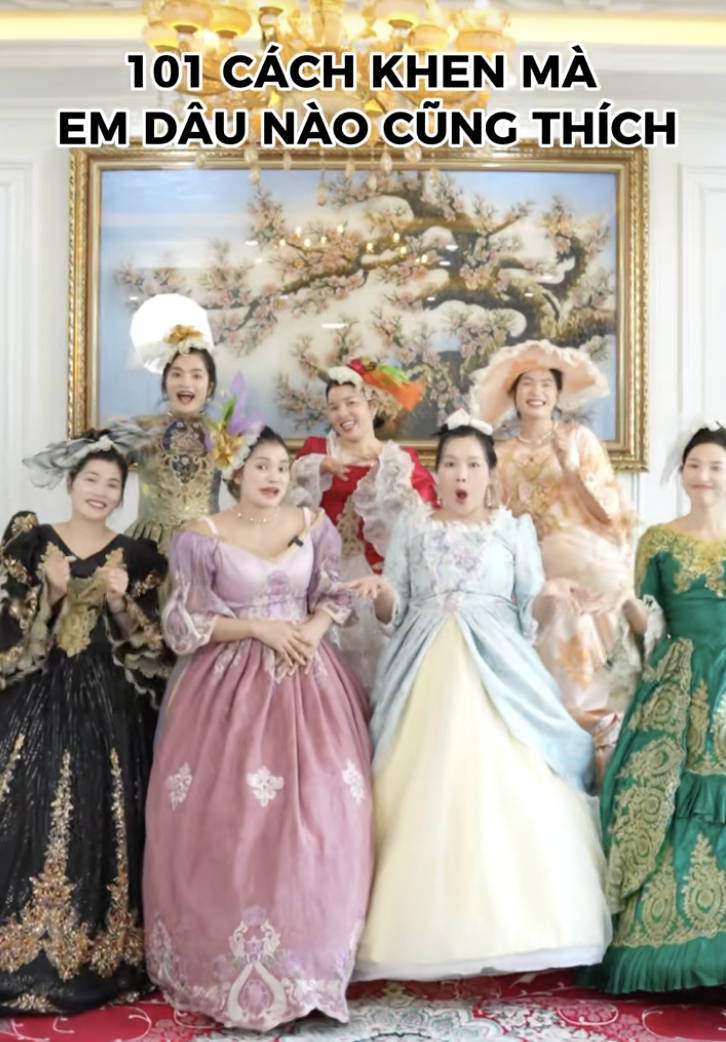 Độc lạ “Gia Tộc Họ Đặng”: 7 chị chồng thuê váy quý tộc châu Âu mở tiệc đầy tháng cho cháu