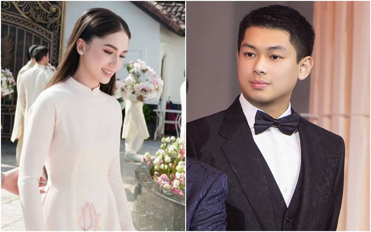 Hiếu Nguyễn và bạn gái Marie Trâm Anh rất được chú ý trong đám cưới Tiên Nguyễn