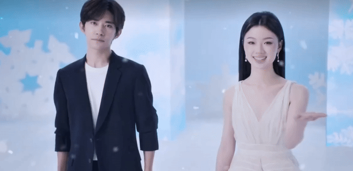 Dịch Dương Thiên Tỉ và Đan Y Thuần trong MV ca khúc chủ đề của Đại hội Thể thao Mùa đông châu Á