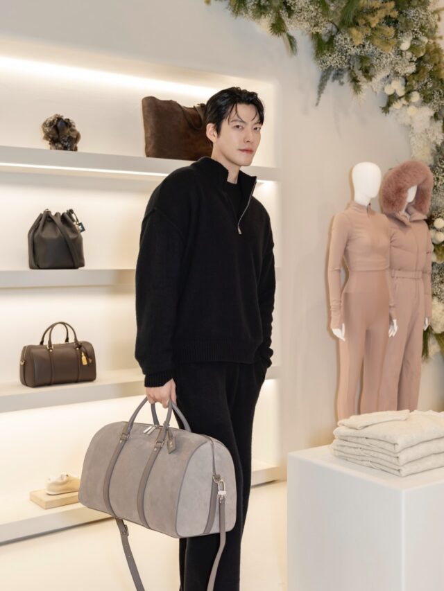 Kim Woo Bin diện trang phục đen, tôn lên thân hình cao lớn chuẩn từng centimet (ảnh: Instagram)