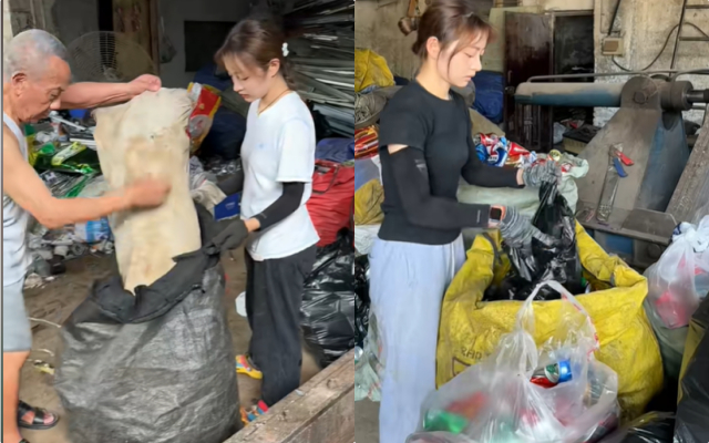 Bất ngờ với thân phận thật của cô gái 26 tuổi thu gom đồng nát kiếm 3 triệu/ngày