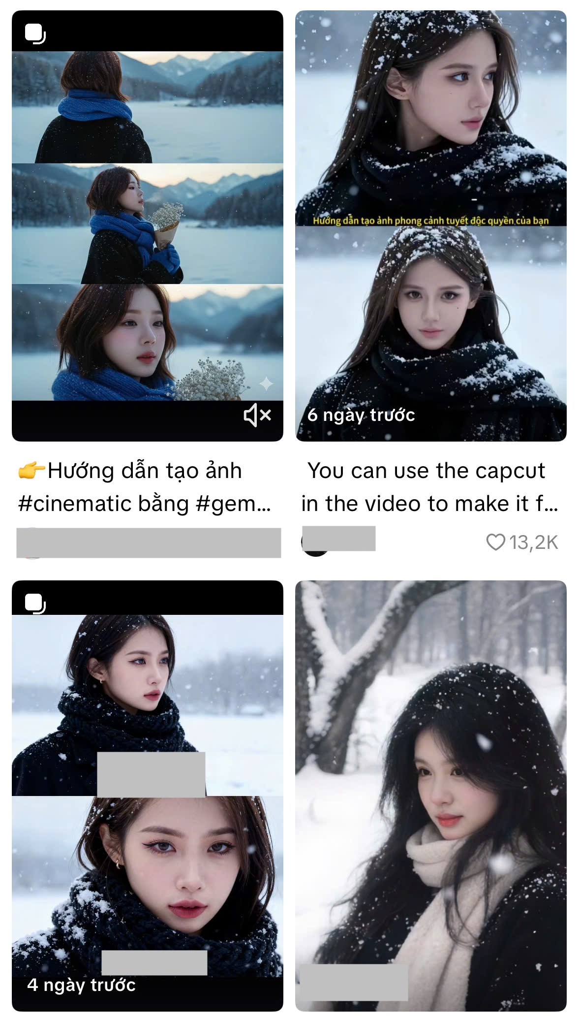 Gần đây nhất thì cả cõi mạng bỗng khoe ảnh đứng dưới trời tuyết. Đây cũng là sản phẩm được tạo bằng AI