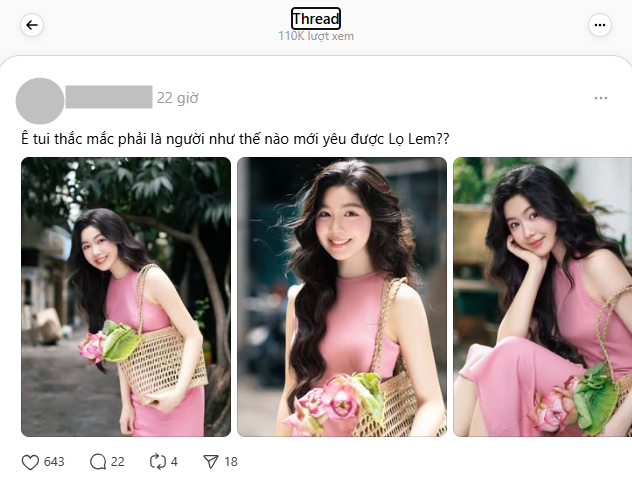 Một bài đăng cũng được chú ý về chuyện tình cảm của Lọ Lem (Ảnh chụp màn hình)