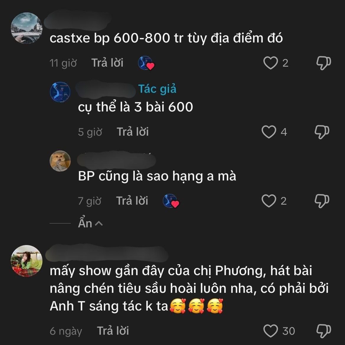 Mới đây, trên mạng xã hội bất ngờ lan truyền một thông tin liên quan đến mức cát-xê của nữ ca sĩ Bích Phương (Ảnh: Cap màn hình)