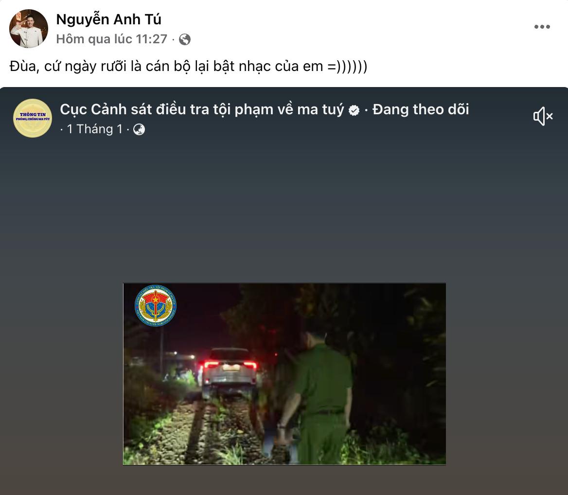 Cục Cảnh sát điều tra tội phạm ma tuý vào tận nơi “nhắc nhở” 1 nam ca sĩ nổi tiếng Vbiz