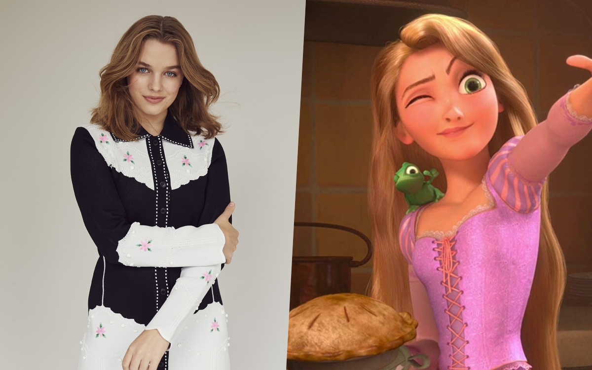 Nhân vật công chúa tóc mây Rapunzel do Teagan Croft đảm nhận.