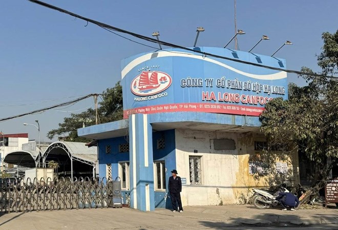 Công ty Cổ phần Đồ hộp Hạ Long có trụ sở tại phố Lê Lai, TP Hải Phòng. Ảnh: Báo Lao động