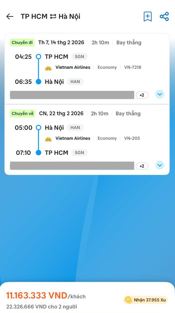 Vào ngày cao điểm, giá vé máy bay có thể lên tới 11 - 12 triệu đồng/cặp vé khứ hồi (Ảnh: NVCC)