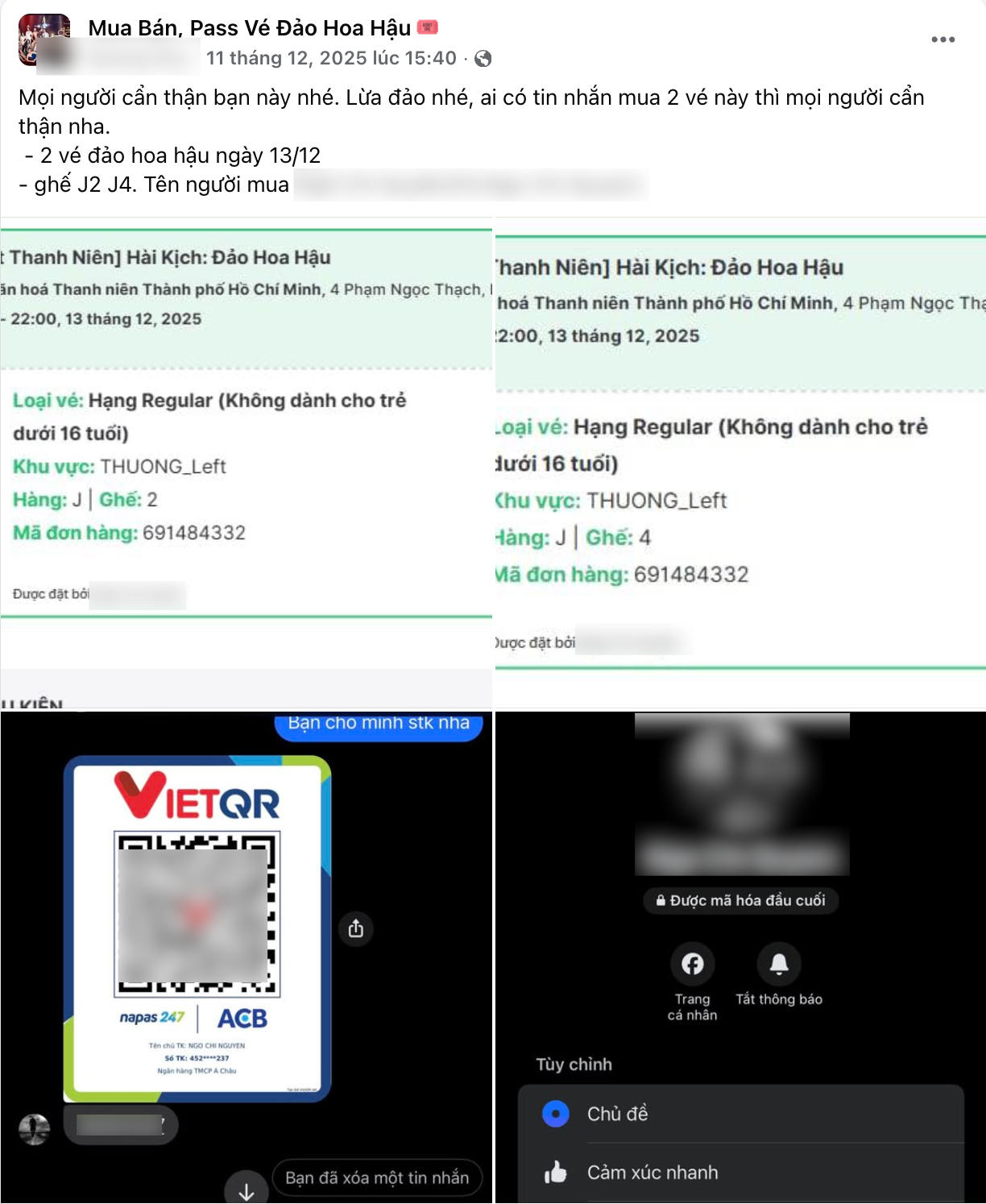 Vở kịch đang hot nhất Việt Nam, giá vé bán lại gấp 3 lần vẫn có người mua, BTC thông báo khẩn!