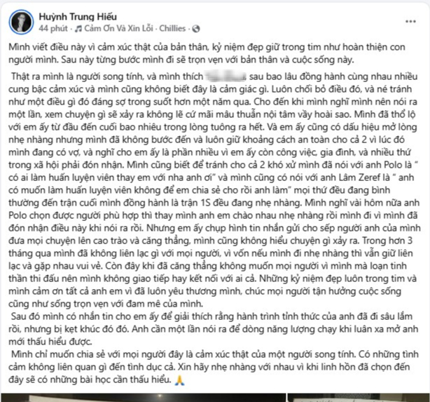 HLV Titan và bài đăng gây chấn động MXH