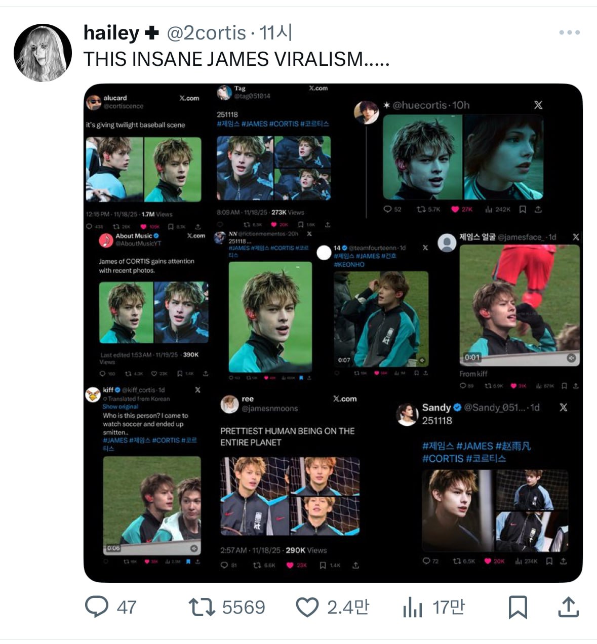 CORTIS liên tục nhiều lần viral tại mạng xã hội Việt Nam vì nhan sắc (Ảnh: X) 