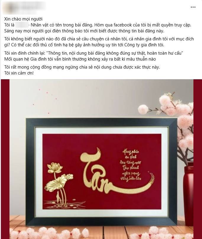 Bài đăng sau đó khiến nhiều người bất ngờ