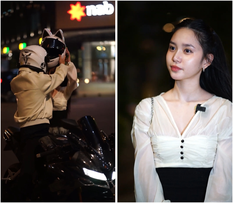 Huỳnh My cho biết hài lòng với trải nghiệm này. Ảnh: Di Anh.