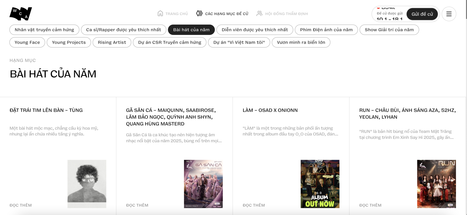 Gấp lắm rồi: Chỉ còn 1 ngày trước khi đóng cổng đề cử WeChoice Awards 2025!