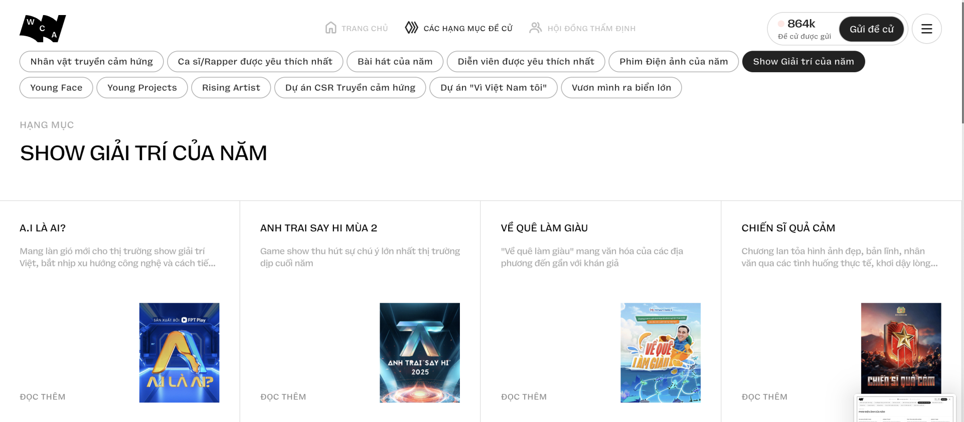 Gấp lắm rồi: Chỉ còn 1 ngày trước khi đóng cổng đề cử WeChoice Awards 2025!