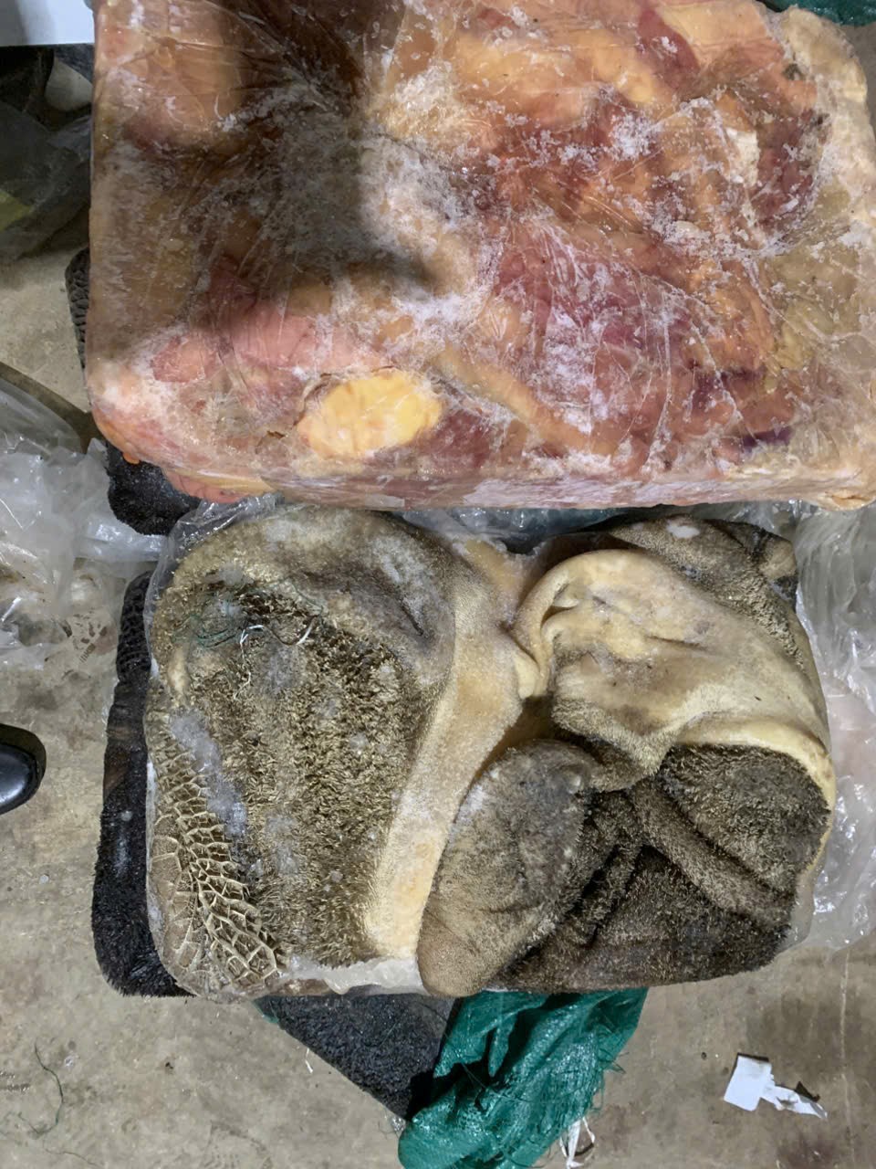 Rúng động thị trường thực phẩm cận Tết: Hơn 18 tấn thịt bò, lòng bò đông lạnh đựng trong bao tải suýt “lên mâm”