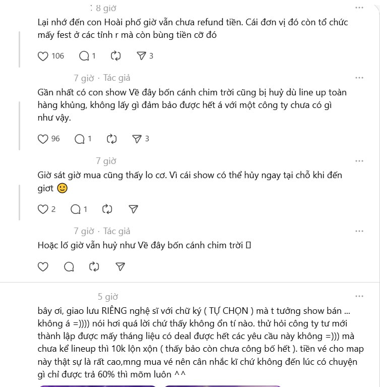 Concert quy tụ vũ trụ Say Hi - Anh Tài bán vé 200 triệu đồng: Dân tình lo ngại kịch bản hủy show phút chót lại diễn ra