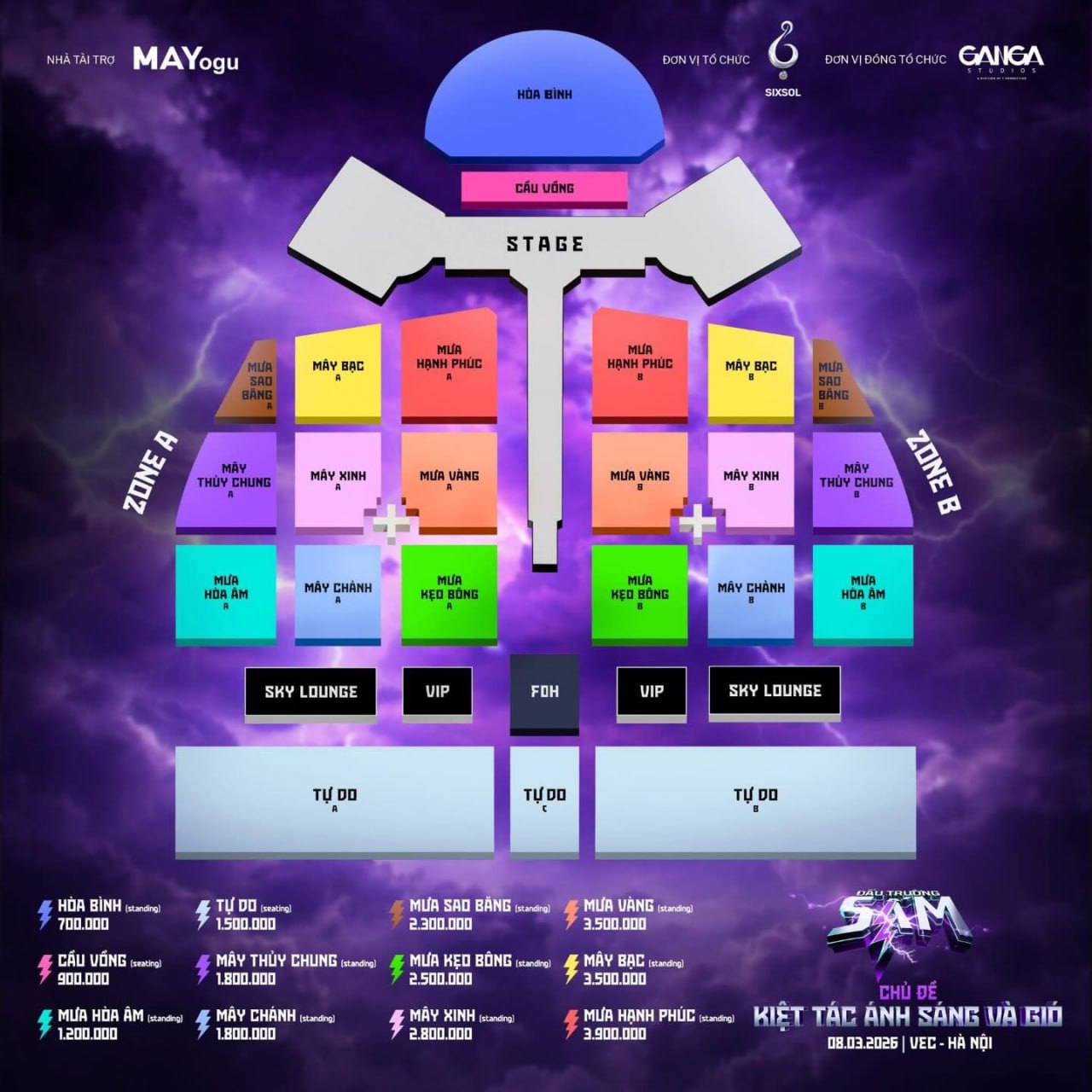 Ngay khi ban tổ chức công bố sơ đồ và giá vé chính thức, làn sóng tranh luận đã nổ ra dữ dội trên mạng xã hội (Facebook)