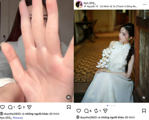 Bụt nhiều lần thả tim các bài đăng của Phương Nhi trên MXH.