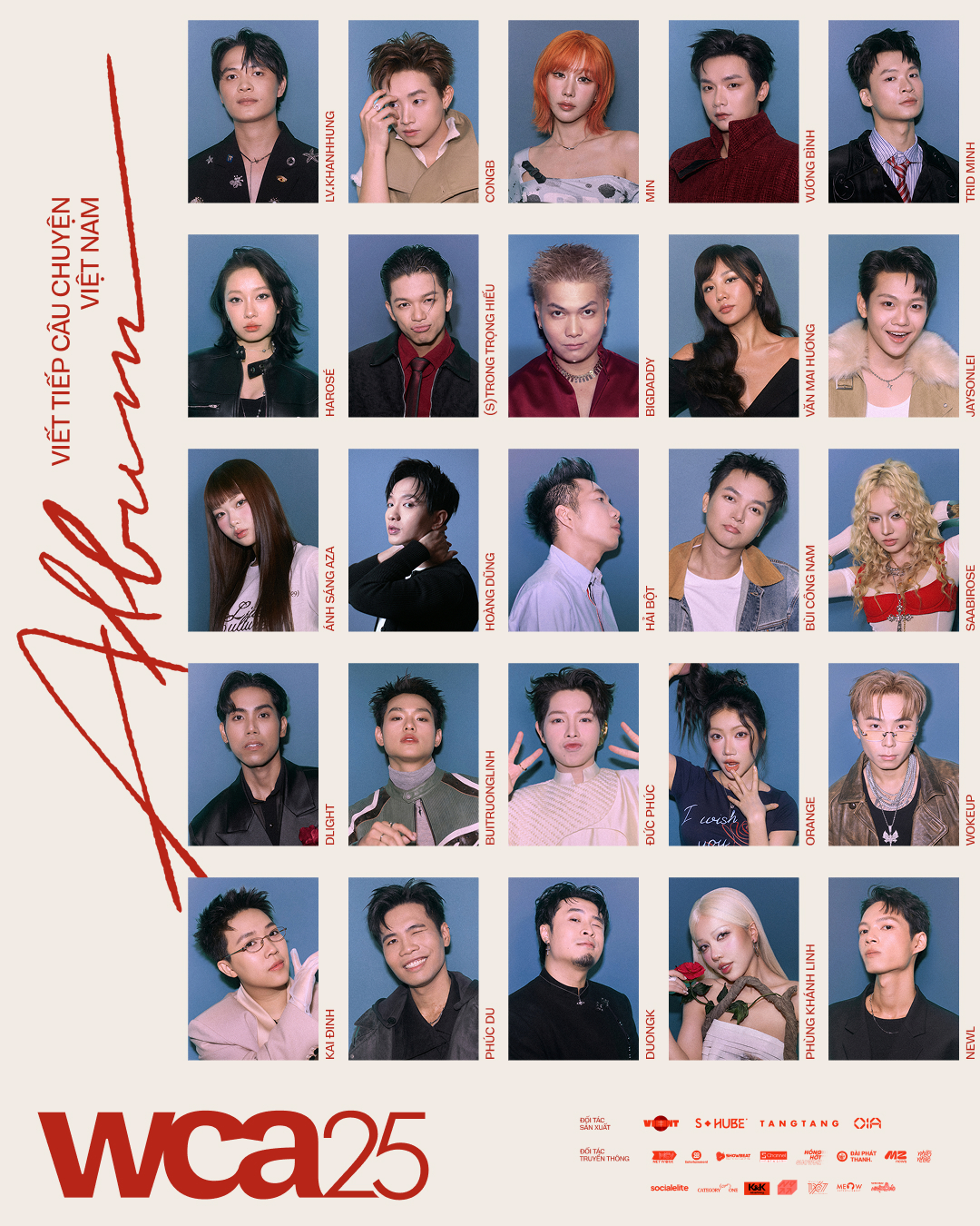 WeChoice Awards 2025 chính thức tung poster album chủ đề Viết Tiếp Câu Chuyện Việt Nam