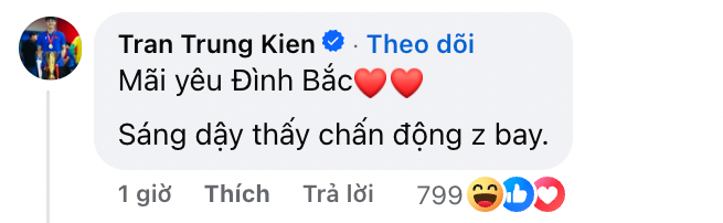 Phản hồi của Trung Kiên với màn khuấy động của các đồng đội (Ảnh chụp màn hình)
