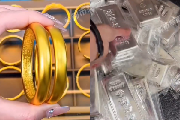   Người phụ nữ bán ra vòng tay vàng 300g và hơn 20 thỏi bạc  