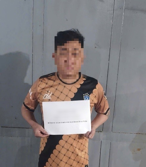 Công an xã Long Thành (tỉnh Đồng Nai) đang tạm giữ hình sự đối với V.T.Đ. (SN 1992, ngụ tại xã Mỹ Phú, tỉnh Tây Ninh,